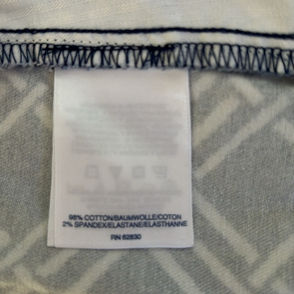 Land’s End Baumwolle Cotton Shorts. Size 10, Navy & White - Picture 10 of 12